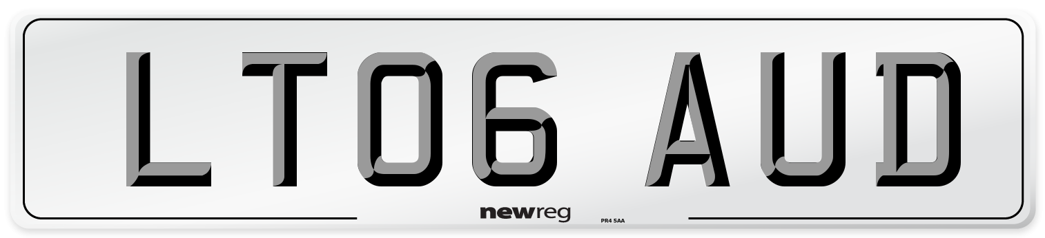 LT06 AUD Number Plate from New Reg